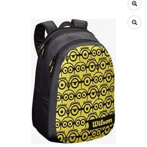 Wilson Minion-Themed Black and Yellow Backpack